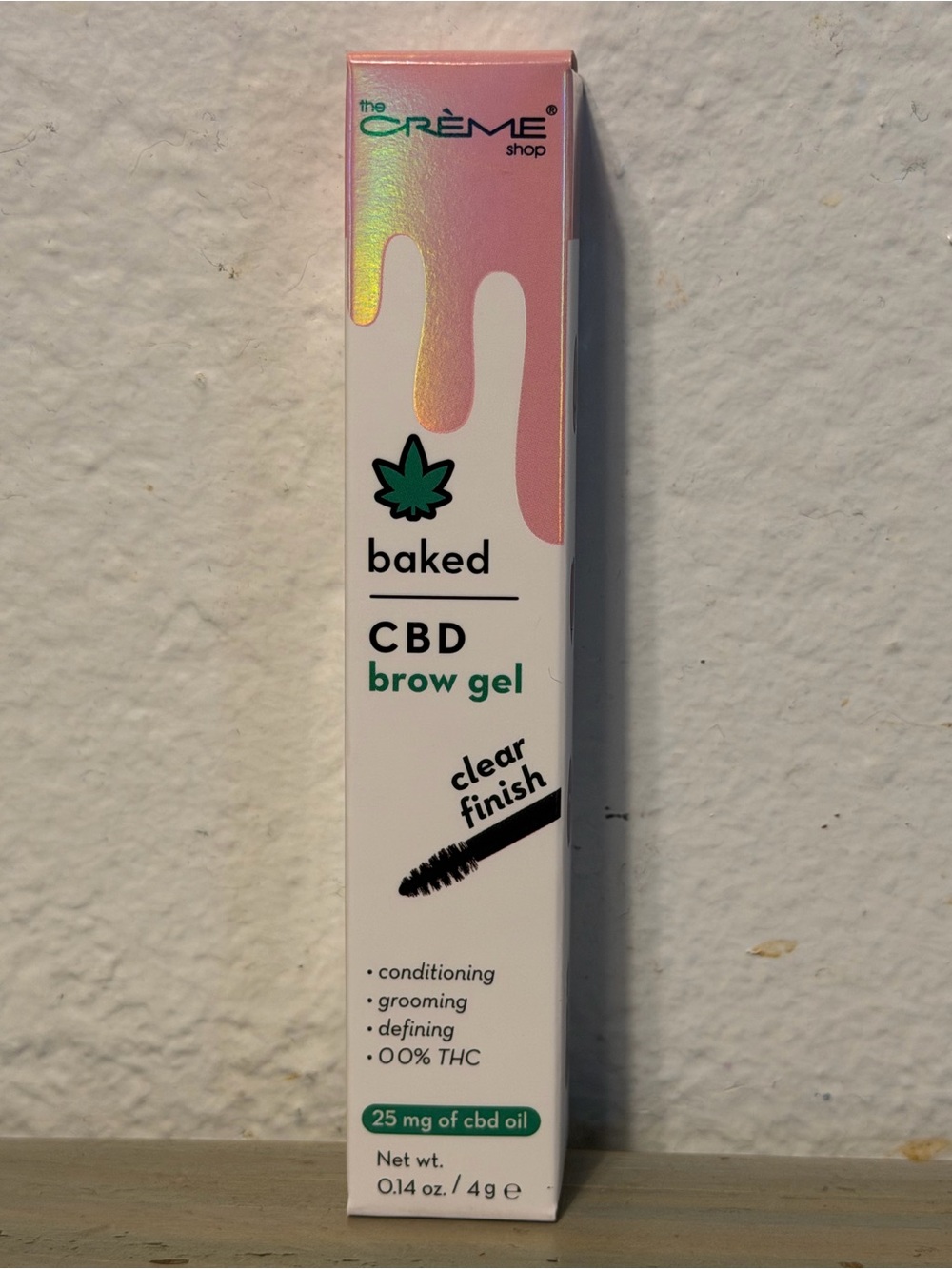 Baked CBD Brow Gel - Clear Finish (Pink/White)